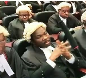 Lawyers sleeping during Buhari, Atiku Presidential elections tribunal ruling