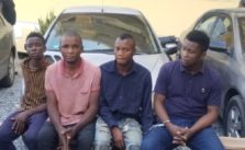 police parade robbers