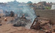 Shops set ablaze by Fayemi's aide