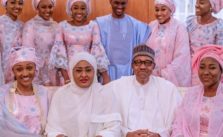 Buhari with family