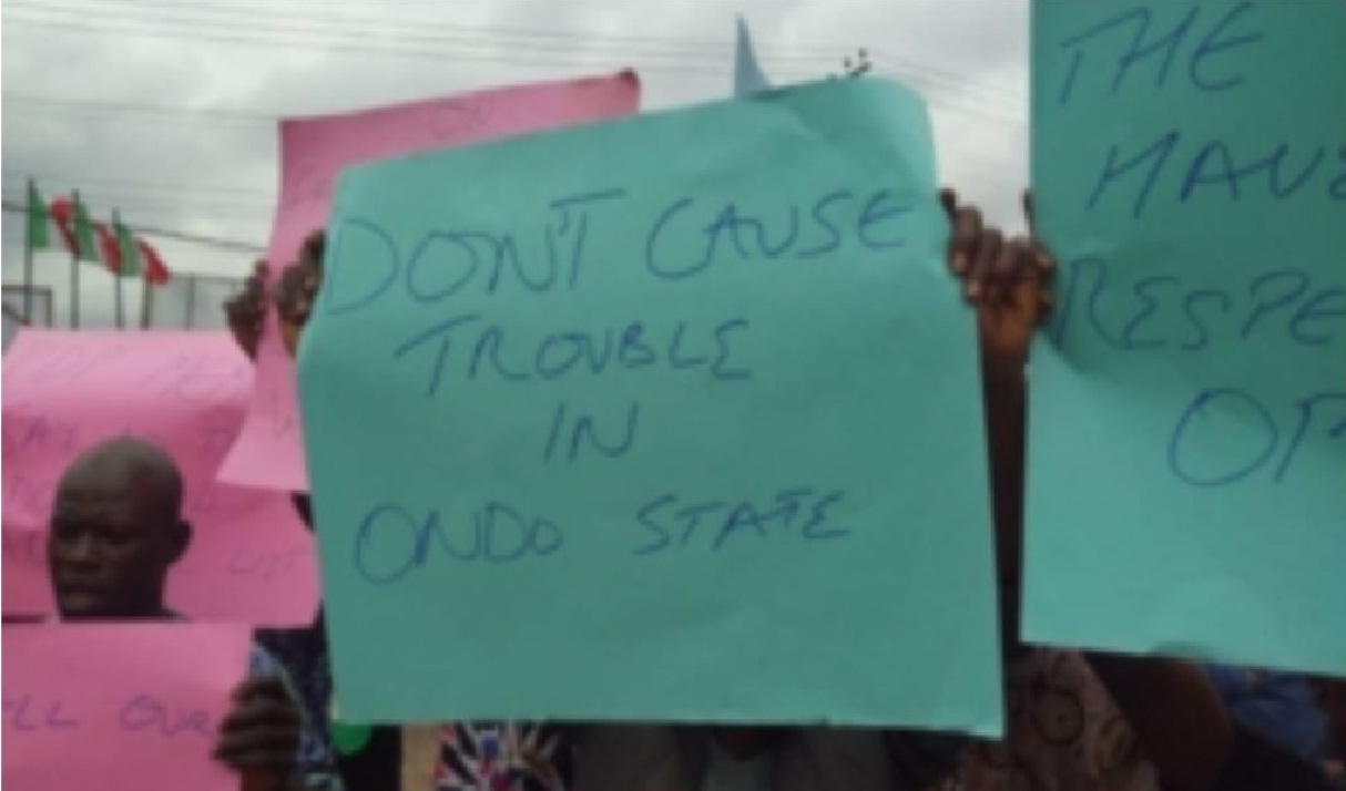 PDP protest in Ondo