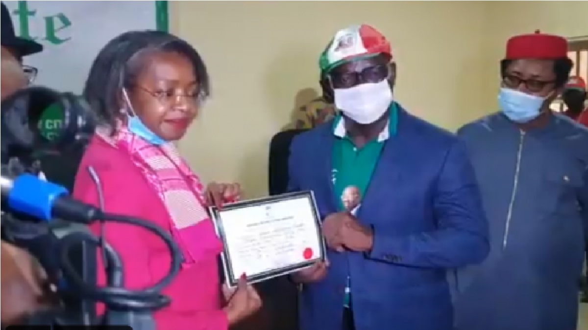 INEC Presents Certificate Of Return To Obaseki