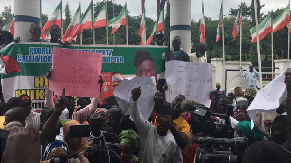PDP protest in Abuja