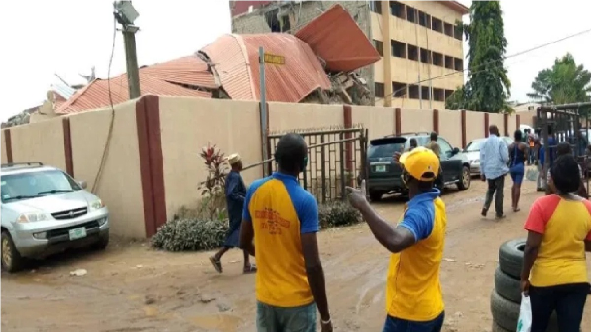 Three-storey school building collapses in Lagos