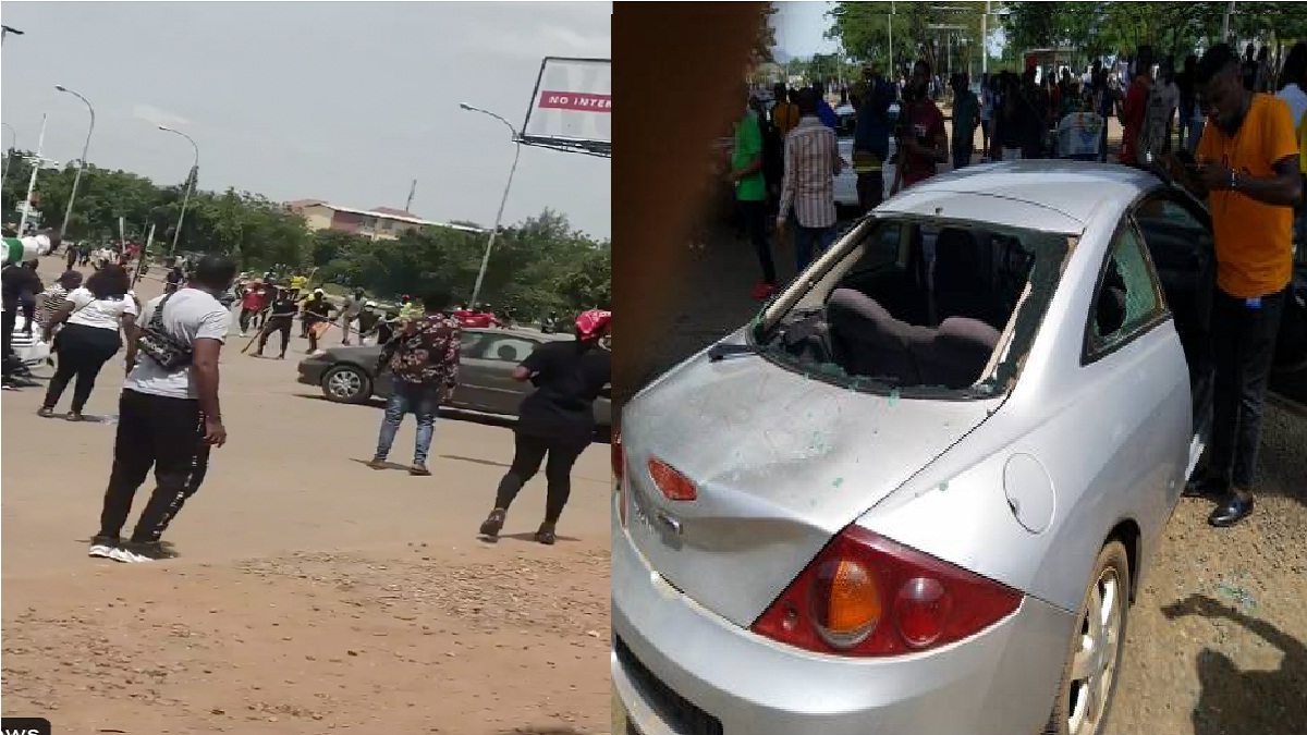 Armed thugs attack #EndSARS protesters in Abuja