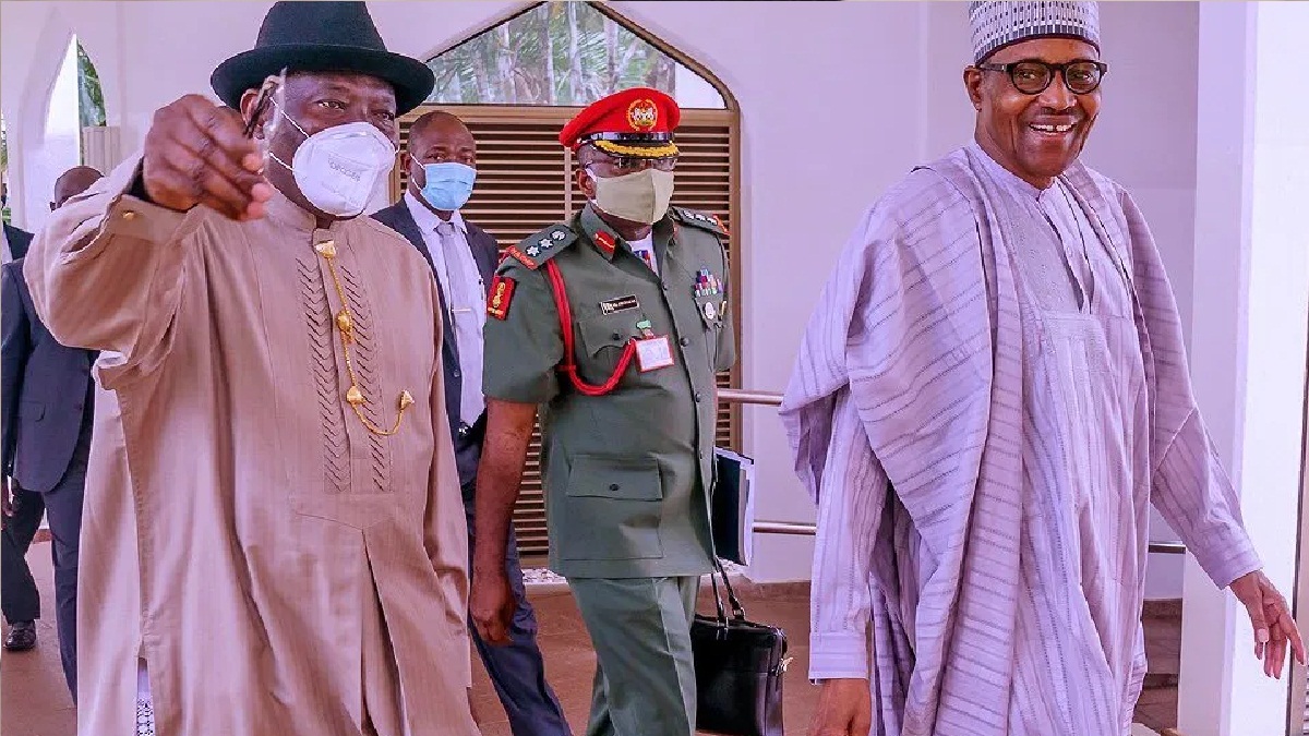 Buhari meets Obasanjo, Jonathan, others in Aso Villa