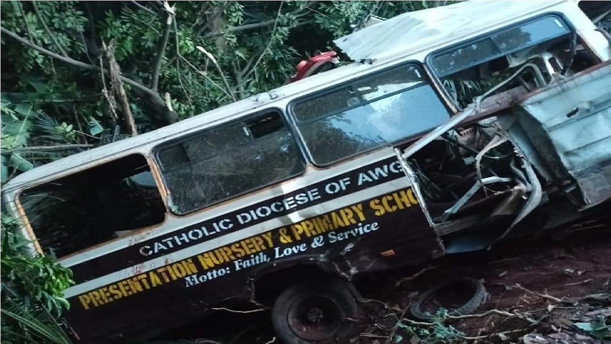 Many Pupils Dead As Truck Crashes Into School Bus In Enugu