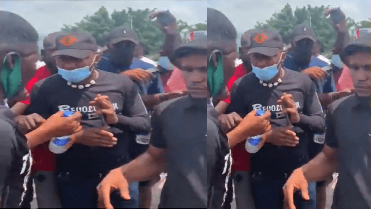 Angry protesters push out Sowore from #EndSARS protests