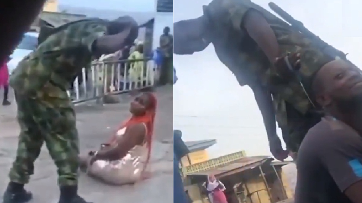 Soldiers flog woman for indecent dressing in Ibadan