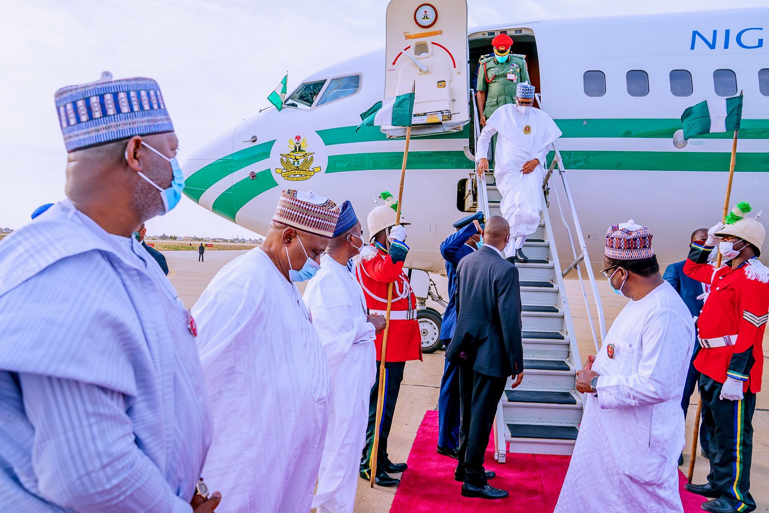 Buhari arrives Daura