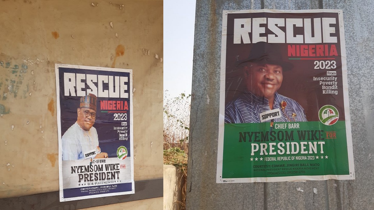 Wike posters flood Abuja