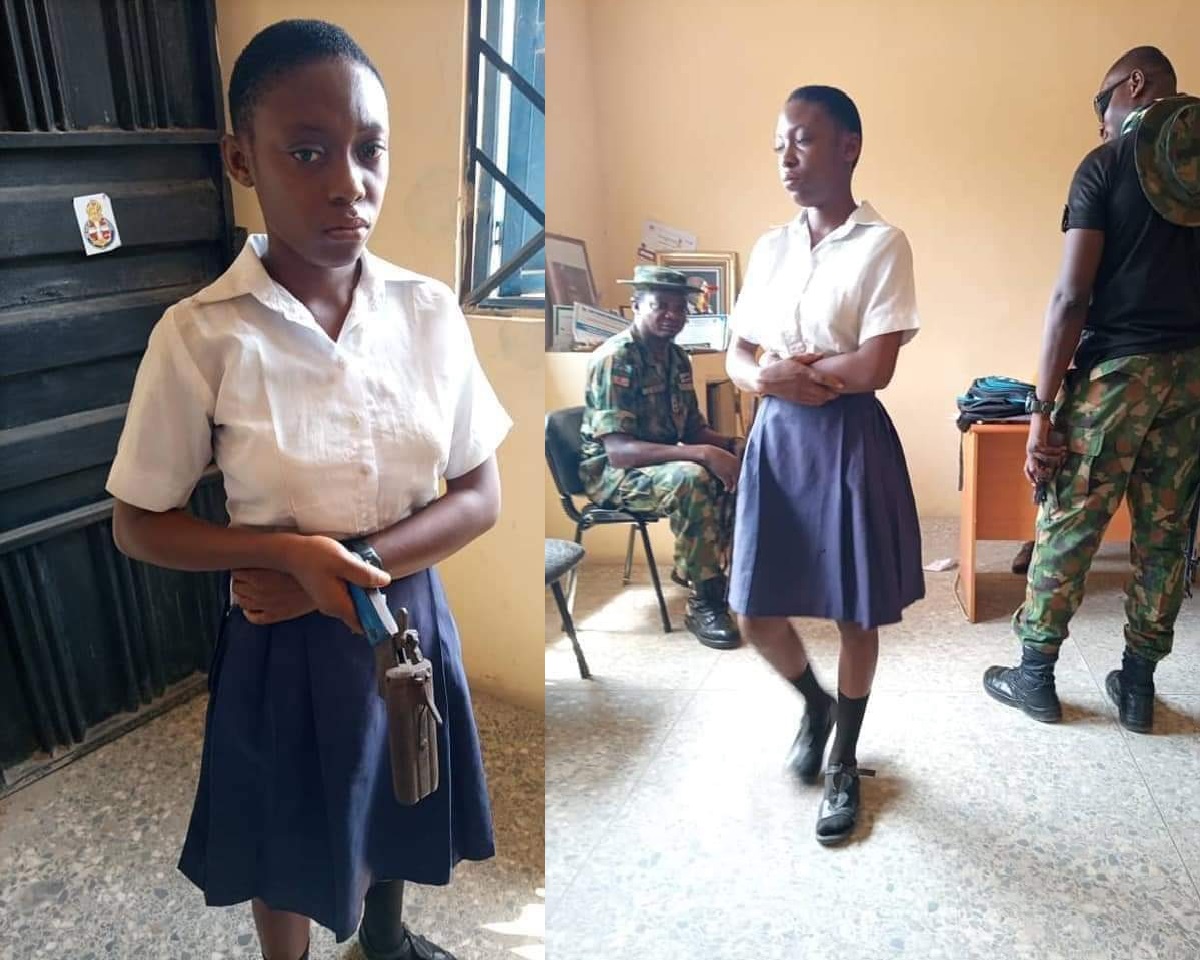 Secondary school student caught in school with local gun she allegedly planned to use in shooting a teacher who asked her to cut her coloured hair