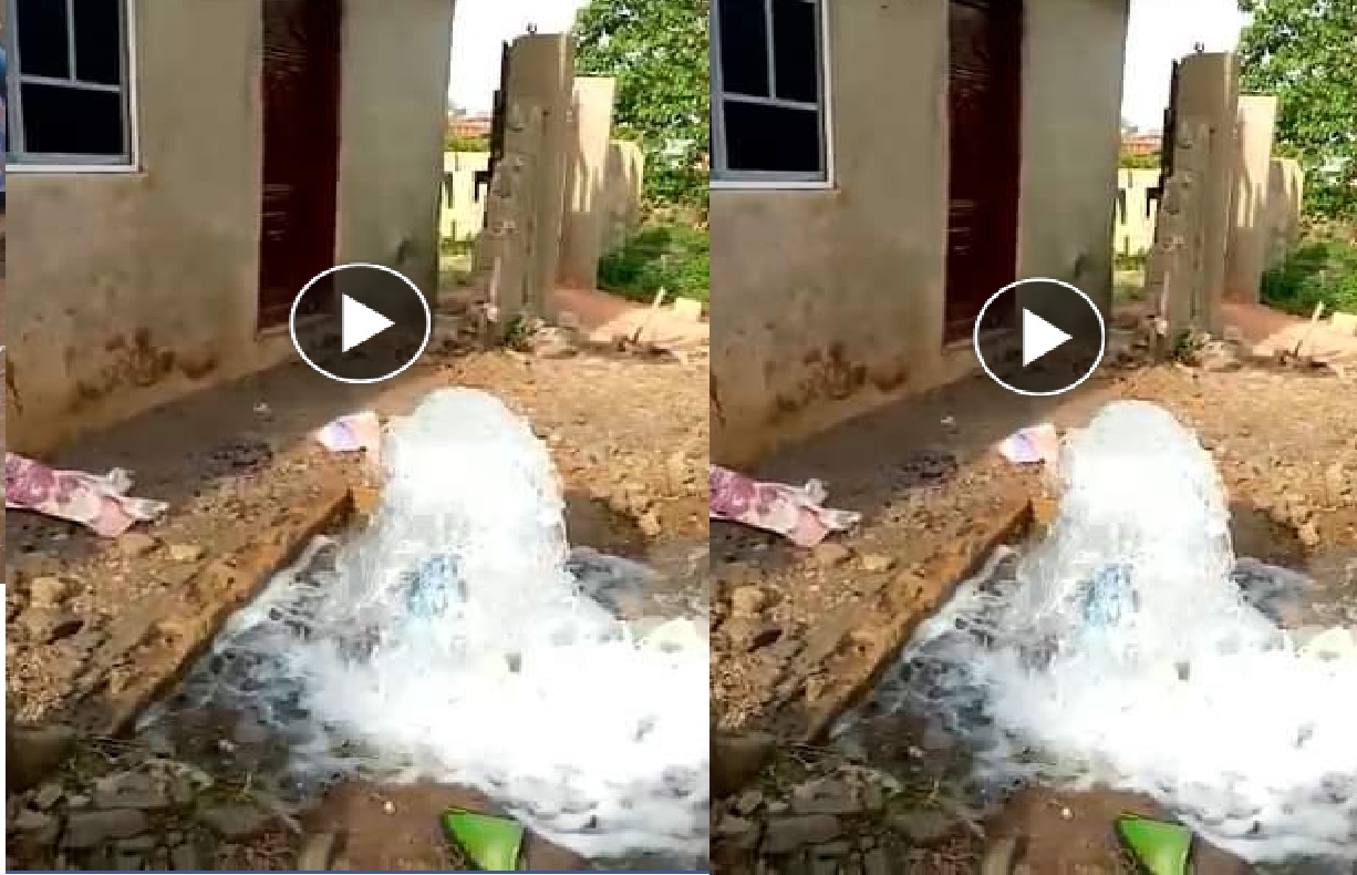 Panic in Ekiti as company drills borehole on ancient shrine; miracle water gushes out