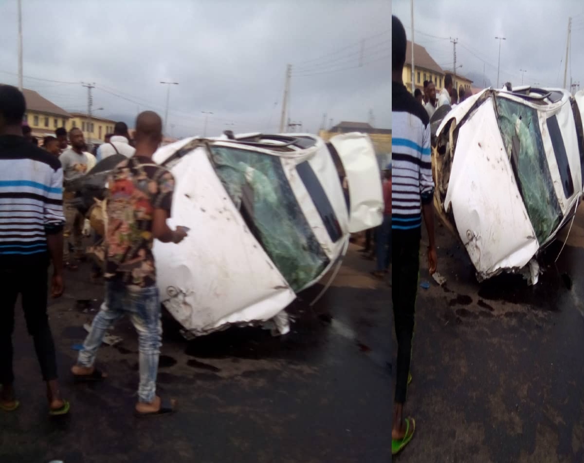 Two yahoo boys die in a road accident in Ekiti while celebrating new Lexus car