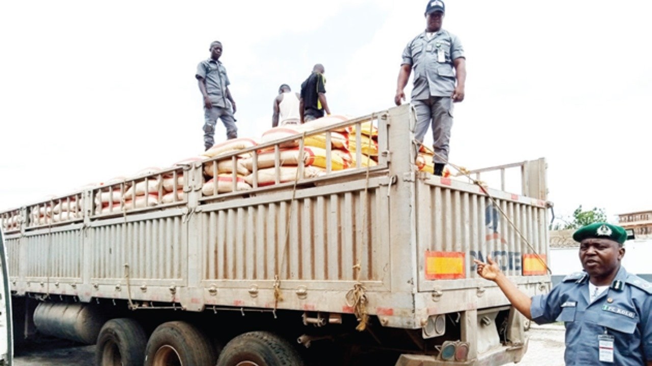 Dangote truck loaded with foreign rice arrested in Ogun