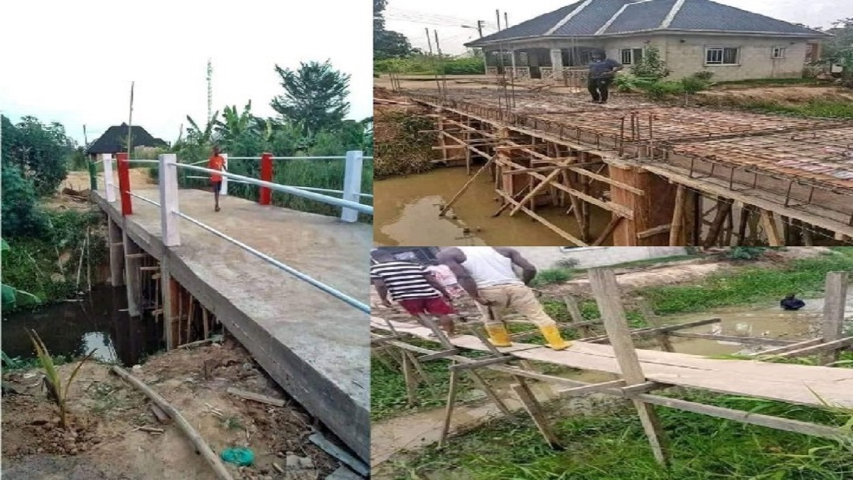 LG Councillor builds bridge linking two communities in Bayelsa
