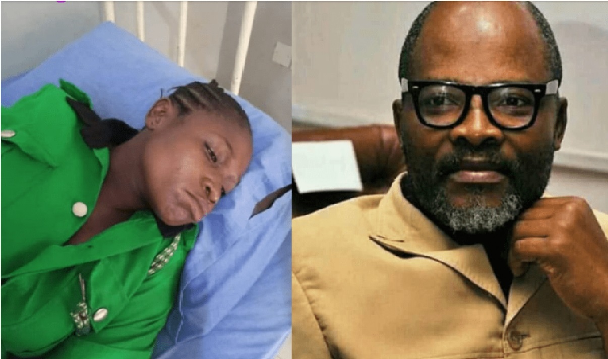 Pregnant woman slumps after Akeredolu’s aide slapped her for not greeting him