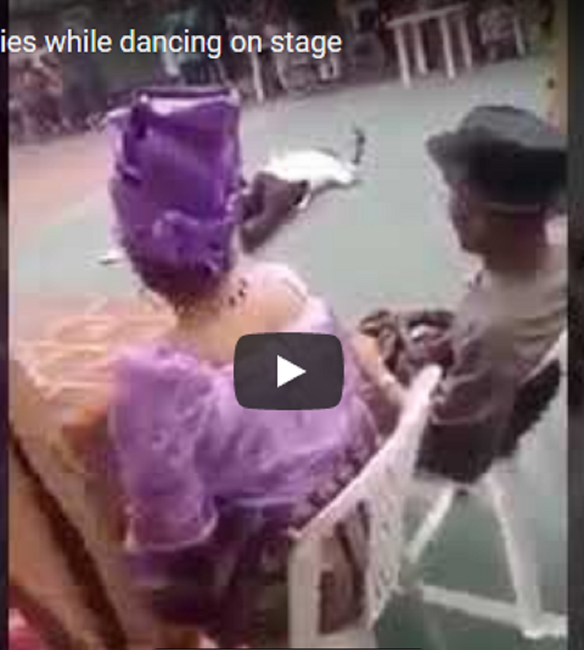 chairman dies while dance on a stage