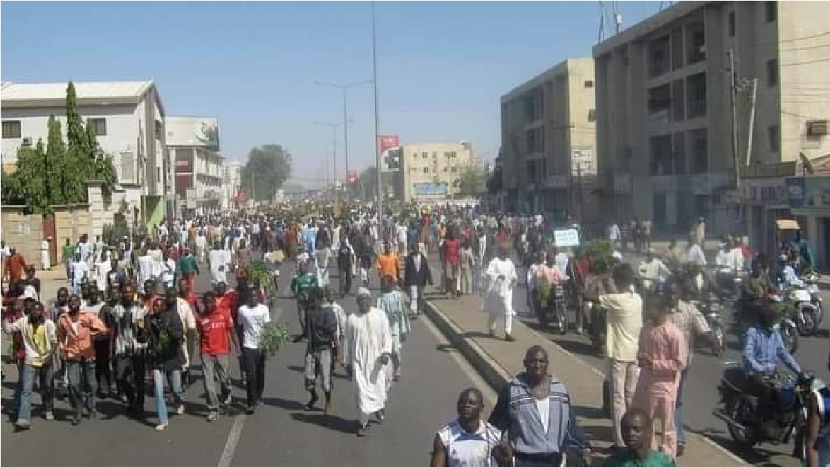 Kano Youths celebrating Twitter Ban