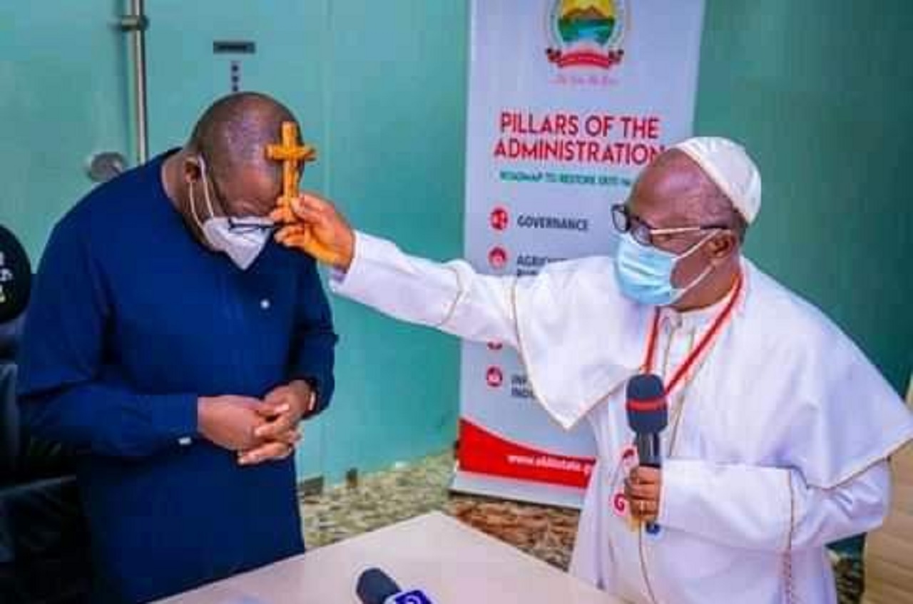 Fayemi and Prelate Samuel Chukwuemeka Uche