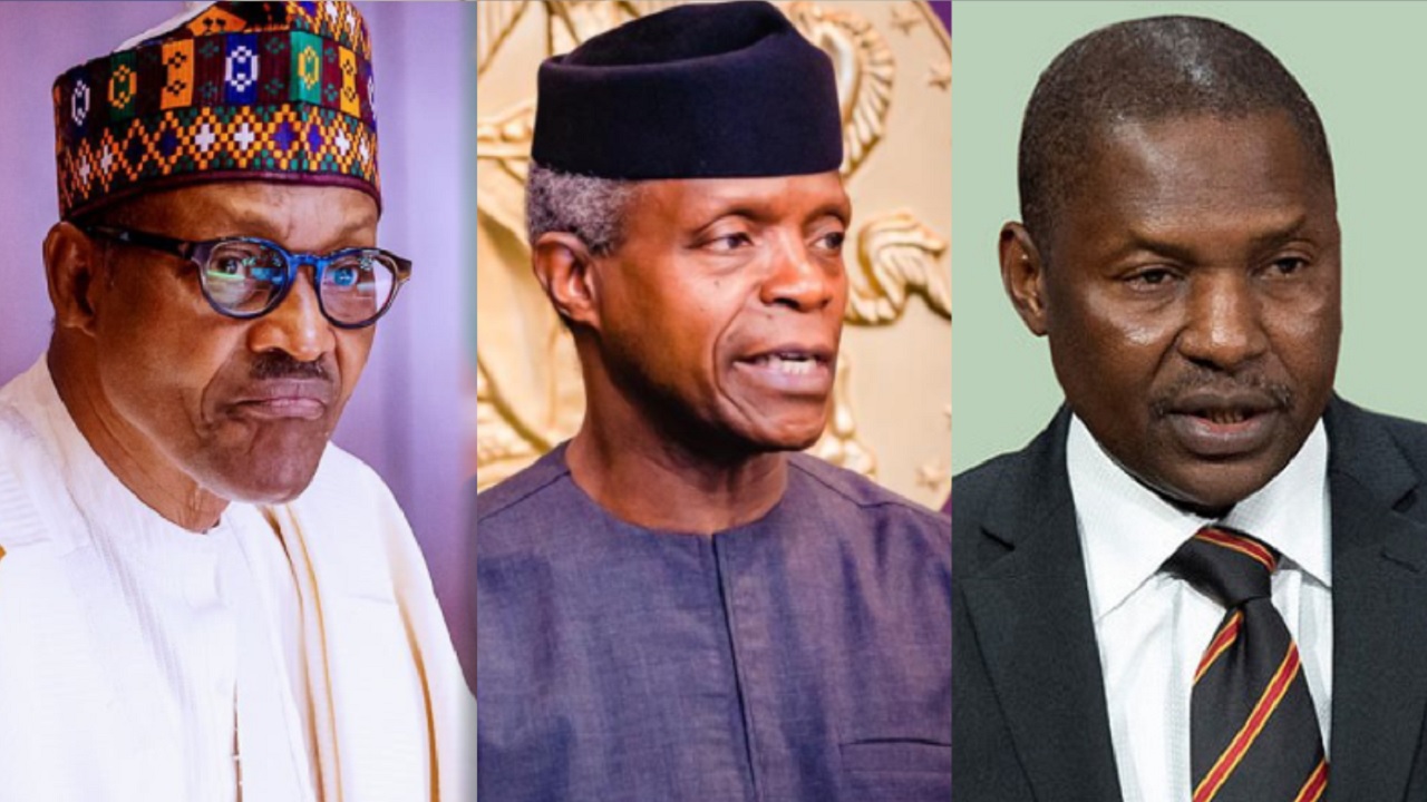 Buhari, Osinbajo and Malami