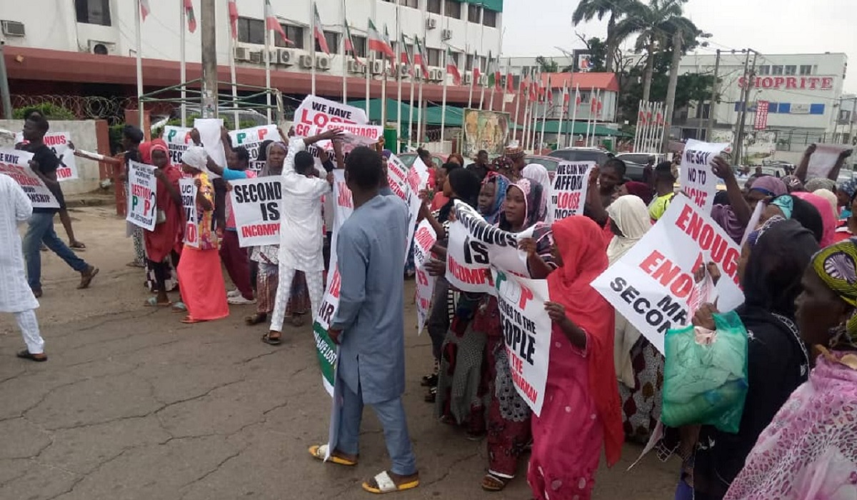 PDP youths protest in Abuja