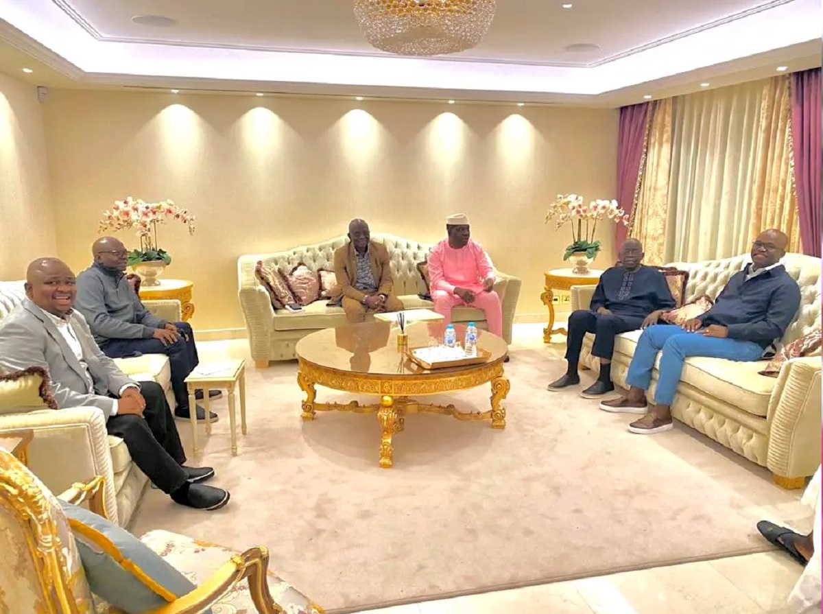 APC senators visit Tinubu in London
