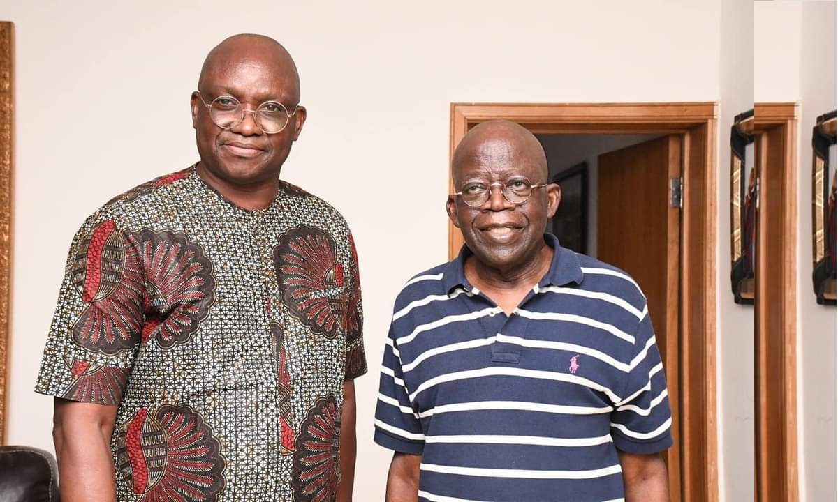 The Former Ekiti State Governor, Ayodele Fayose, has visited the National Leader of the All Progressives Congress (APC), Asiwaju Bola Tinubu in Lagos.
