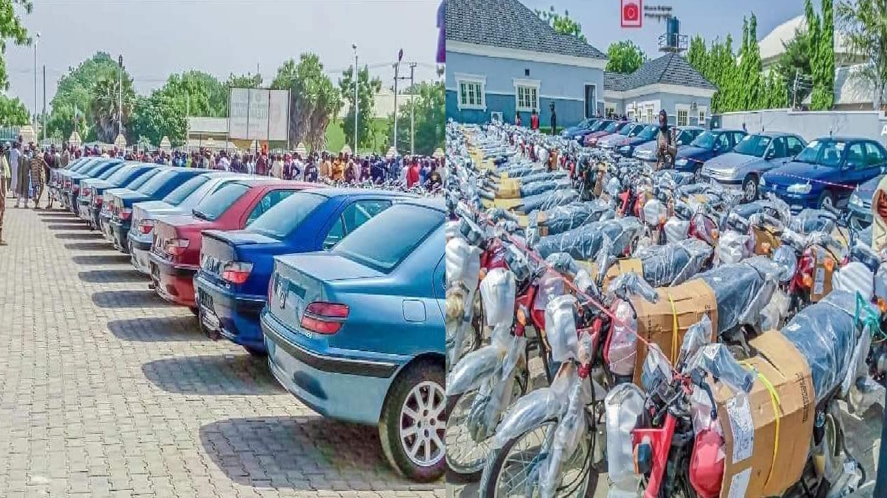 Senator donates 50 cars, 3000 motorcycles