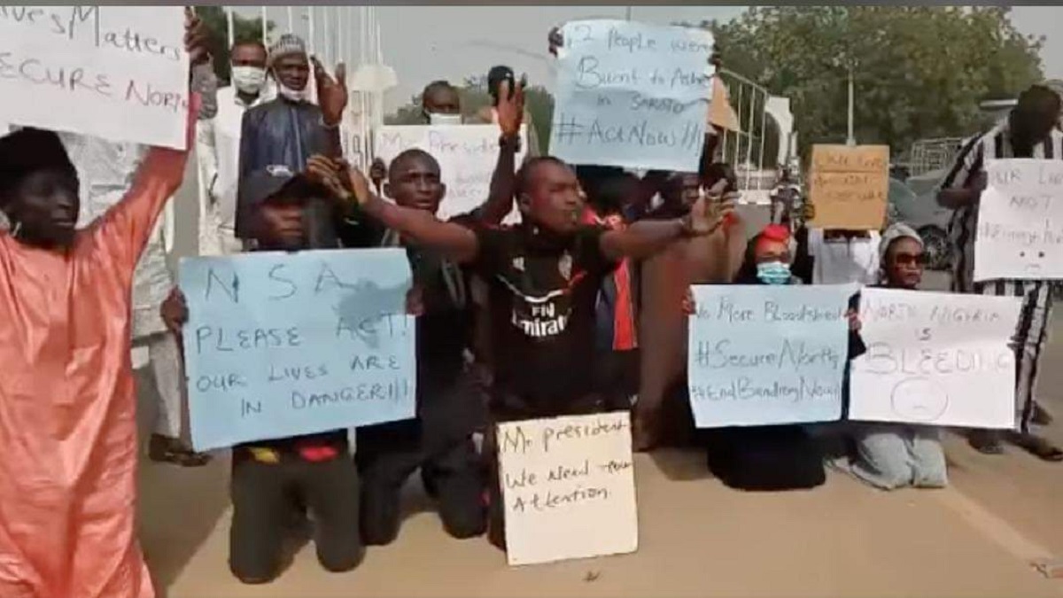 Youths protest in Northern Nigeria