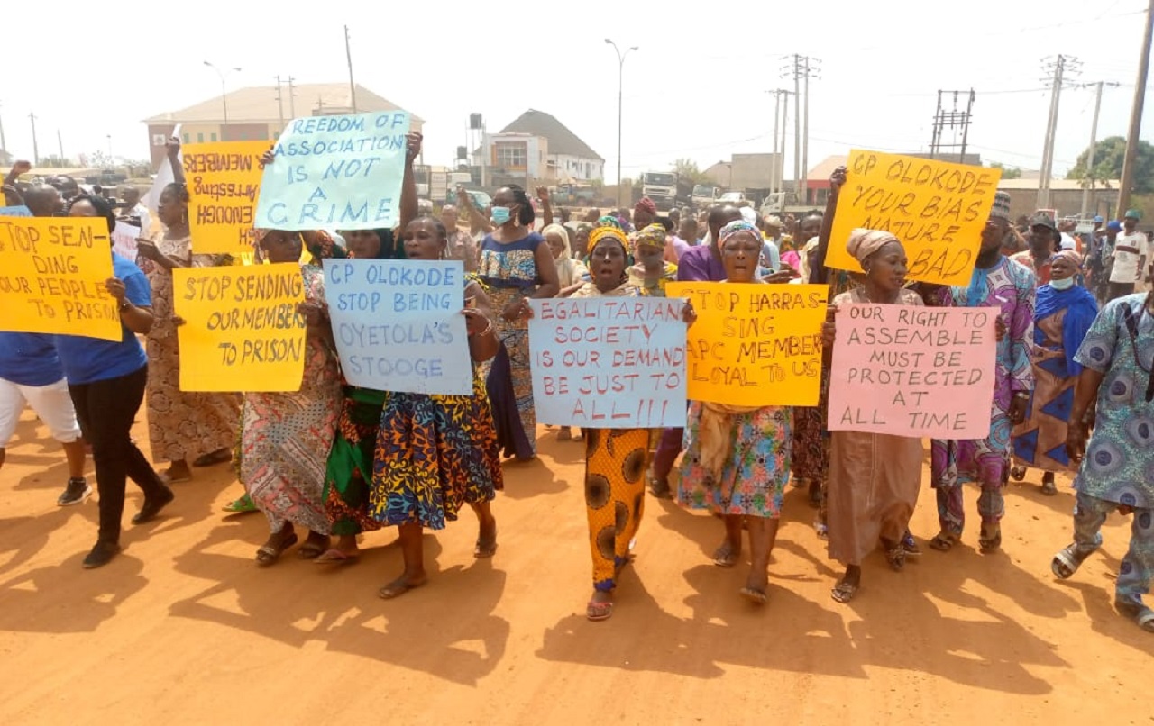 Aregbesola men protest in Osun