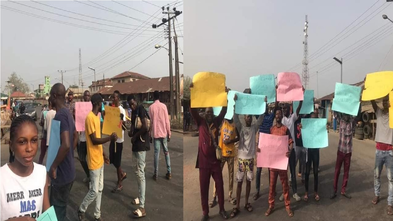 Youths Protest in Ikole