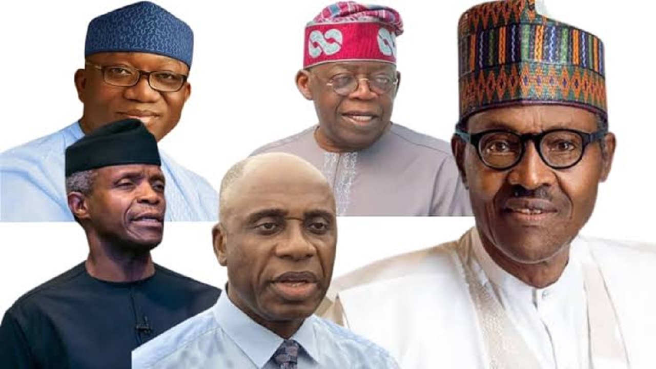 APC presidential aspirants and Buhari