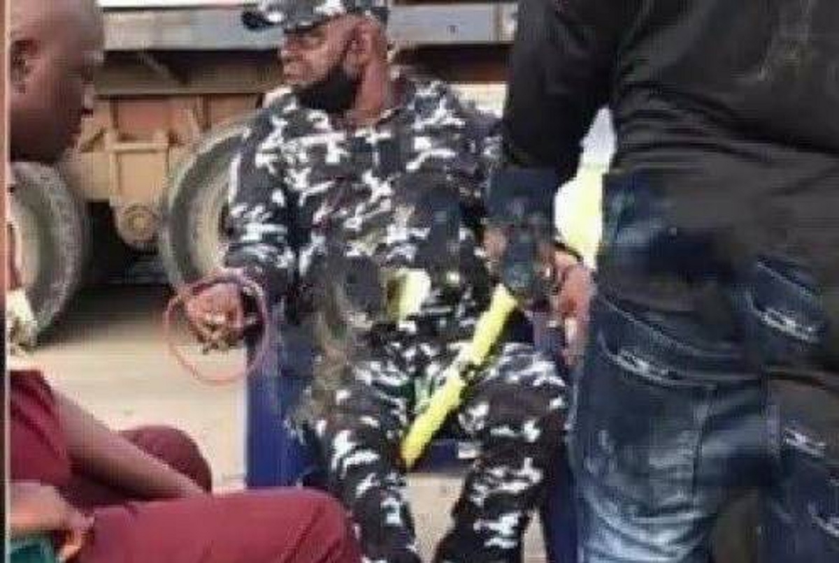 Babatunde Adebayo caught smoking weed in Lagos
