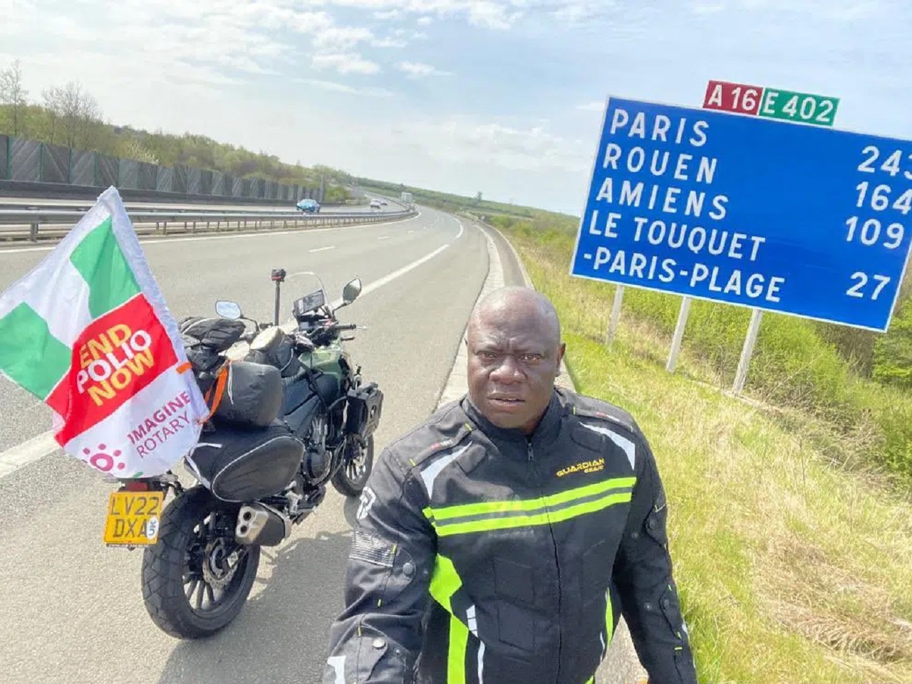 Nigerian Man Begins Bike Ride From London To Lagos