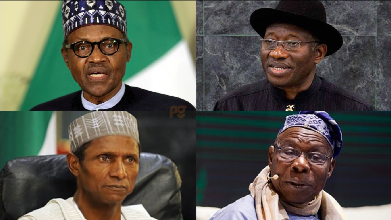 Buhari, Jonathan, Yar'Adua and Obasano