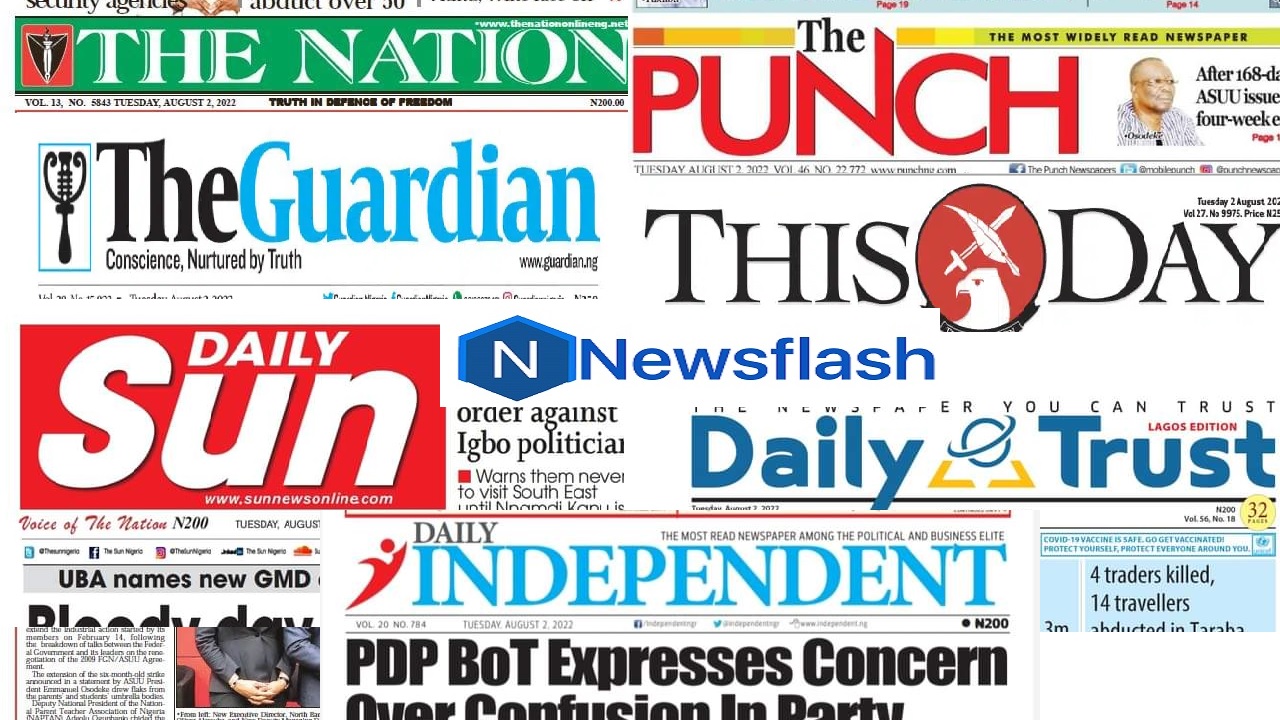 Nigerian Newspapers and headlines