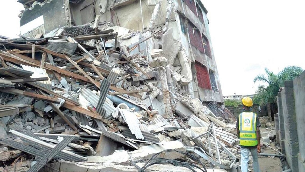 Hotel building collapses in Ibadan