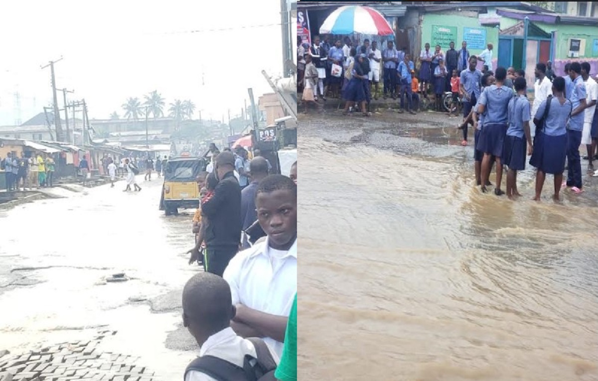 Flood Traps Students in Oko Oba in Lagos