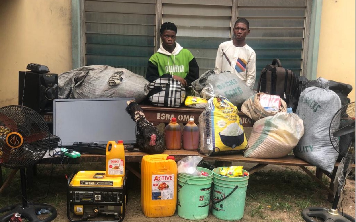 Two men arrested by Ogun for theft