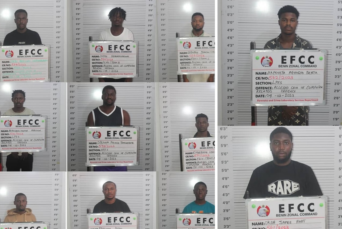 Edo Court Sends 15 Yahoo Boys to Prison for Internet Fraud